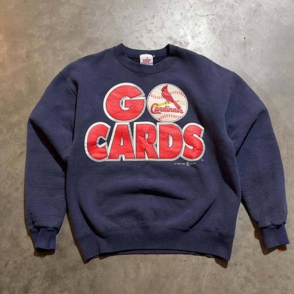 Vintage 1998 St. Louis Cardinals Roster Crewneck Sweatshirt - 90s MLB Size M